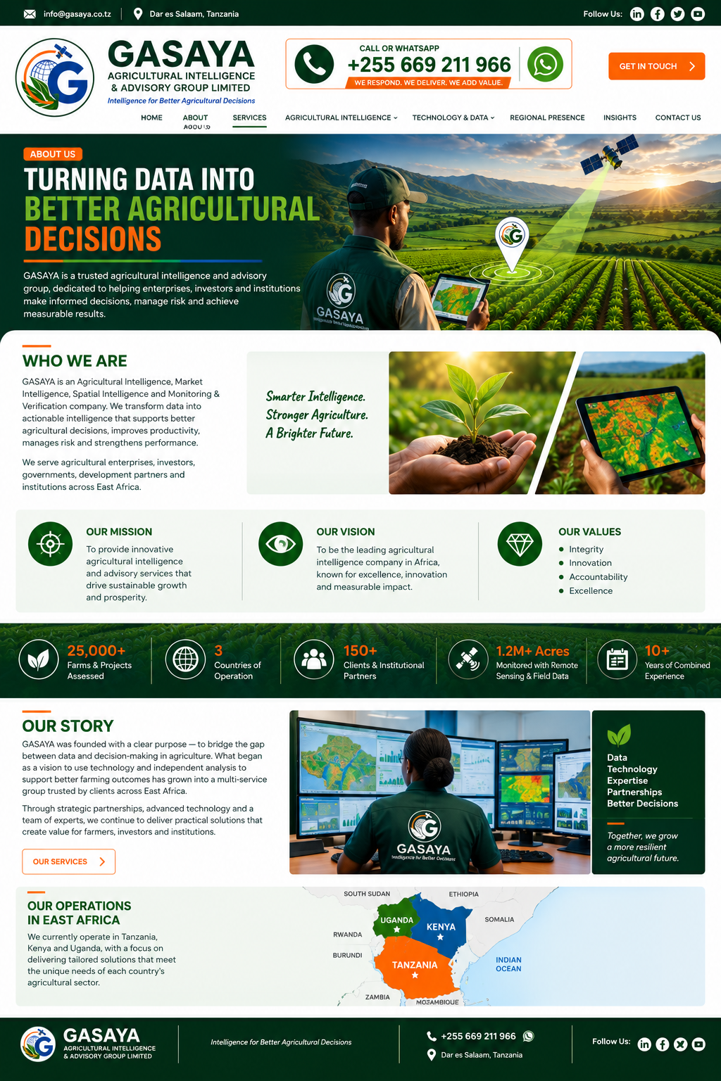 Approved GASAYA About GASAYA website design