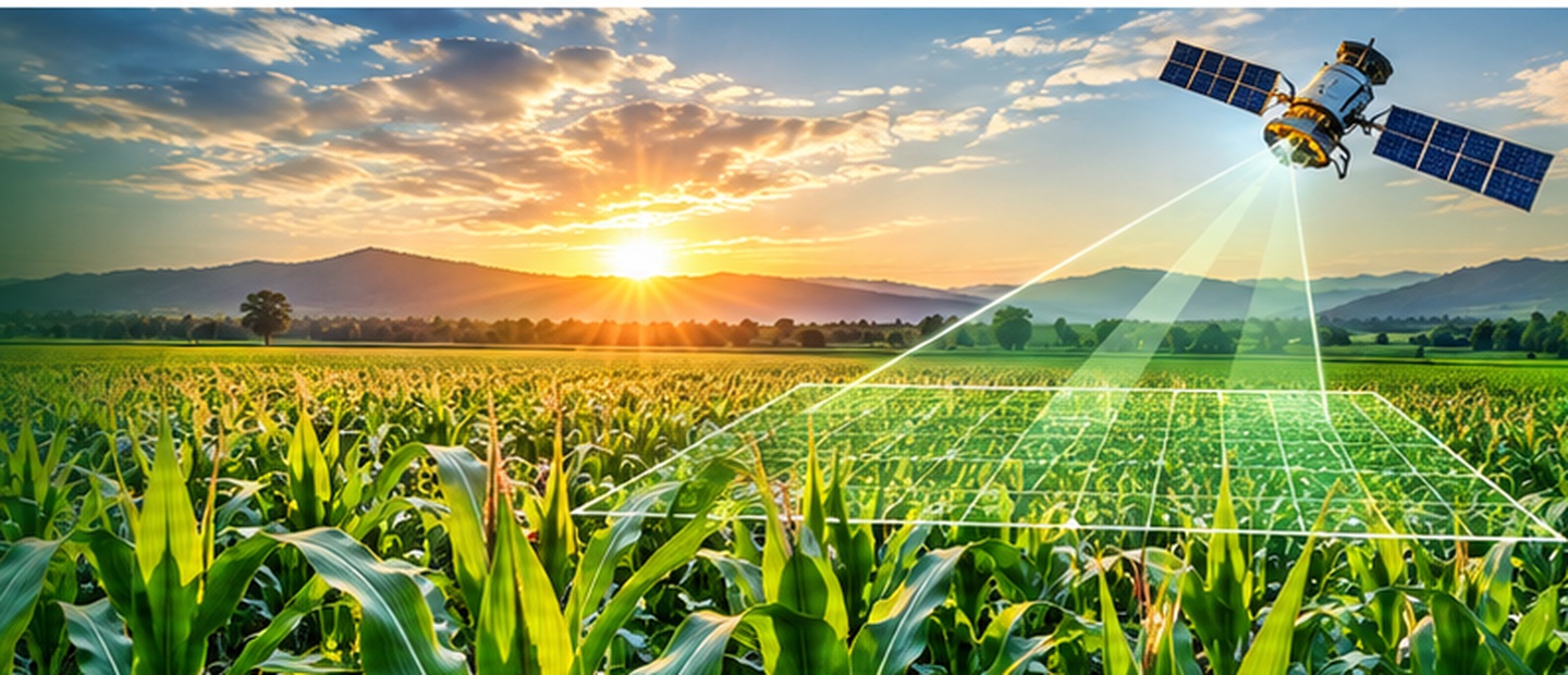Maize field monitored through agricultural intelligence
