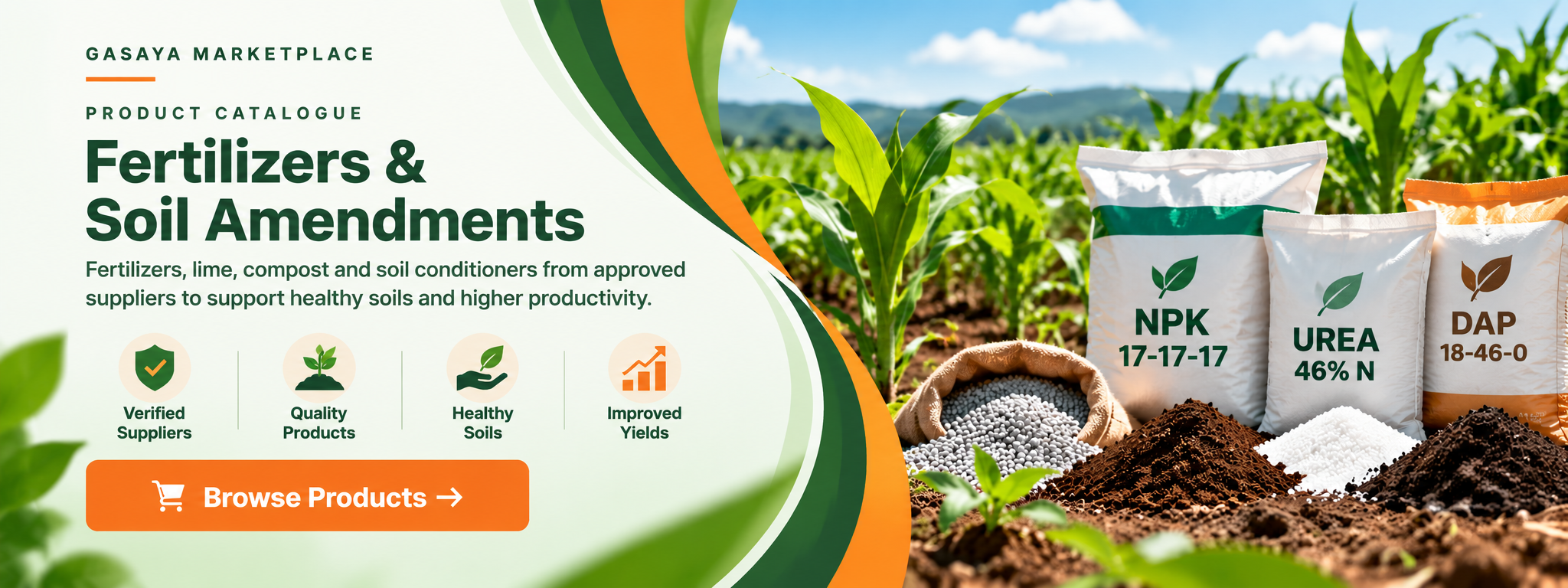 Category-specific agricultural input catalogue hero