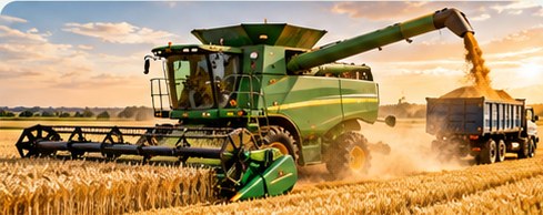 Harvesting and processing machinery