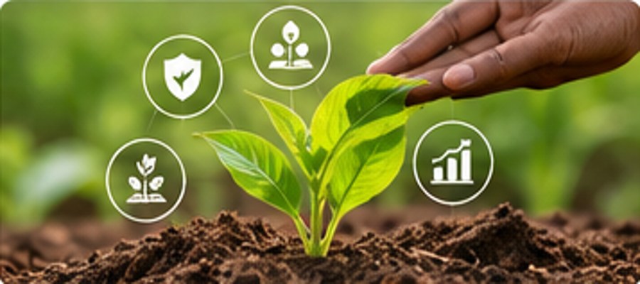 Production Activity & Farmer Practices illustrative agricultural scene